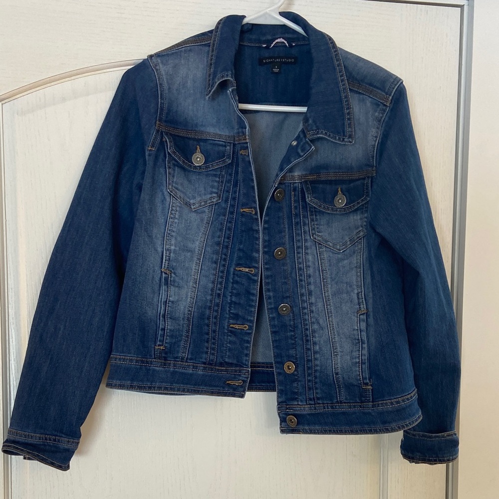 Signature Studio Dark Blue Jean Jacket